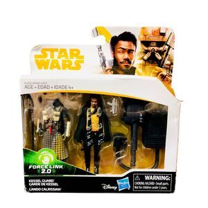 Hasbro Star Wars Force Link 2.0 Lando Calrissian & Kessel Guard 2-Pack Action F…